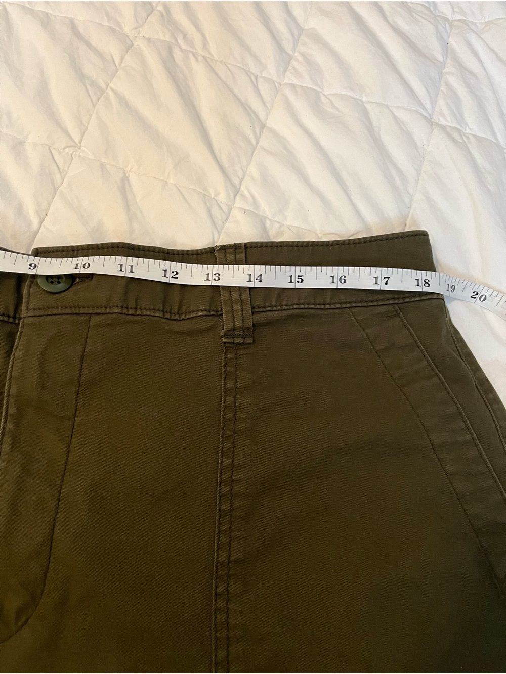 Old Navy Olive Green High Rise OG Chinos - Picture 3 of 8